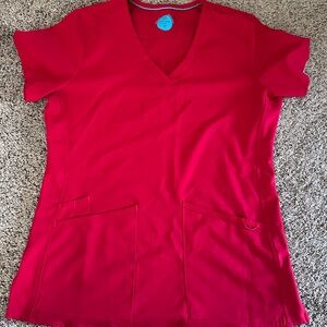 Zavate’ Red Scrubs - V-neck shirt and jogger pants
